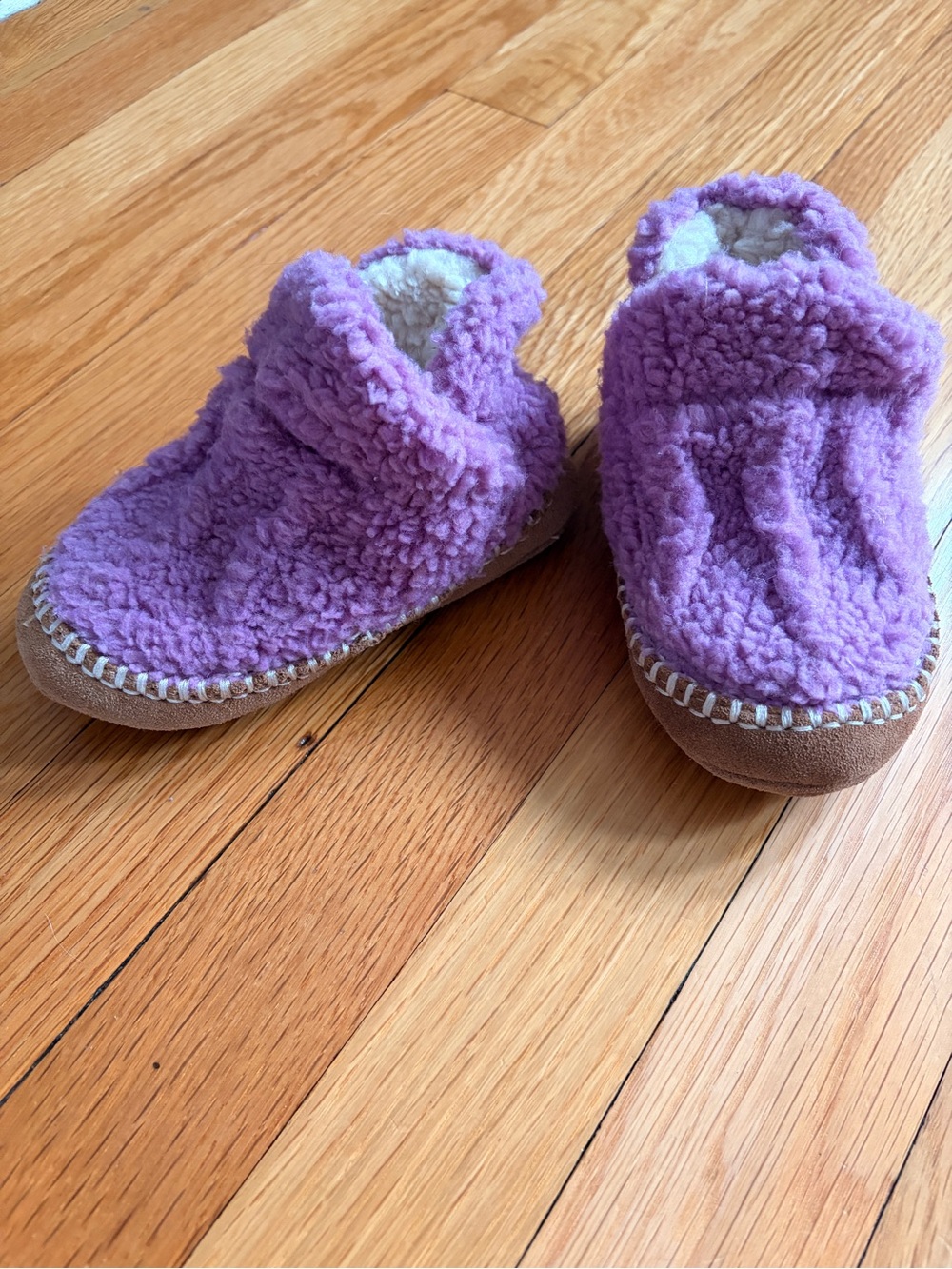 LLBean Purple Kids Slippers